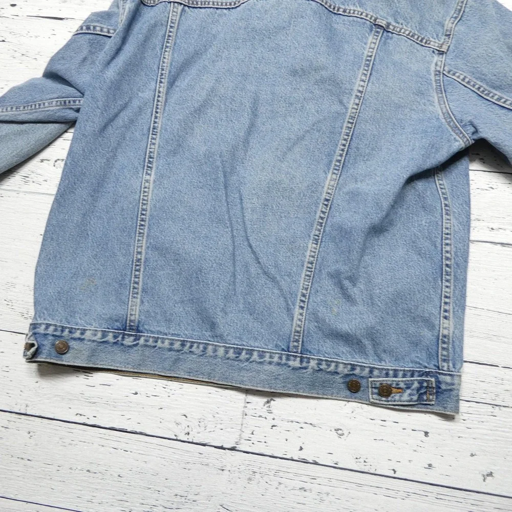 VINTAGE Levi's Jacket Mens XL Blue Jean Denim Trucker Button Front